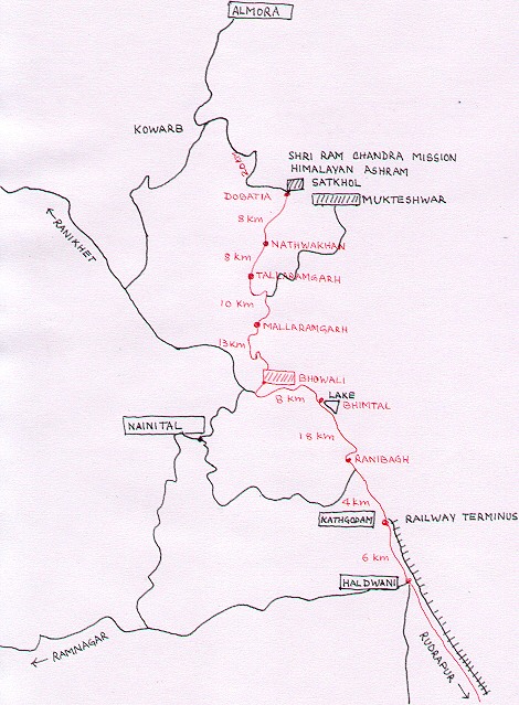 Roadmap to Satkhol ashram